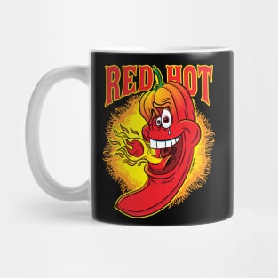 Flaming Red Hot Spicy Chili Pepper Mug